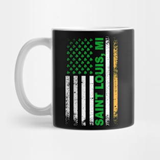 Irish American Flag SAINT LOUIS, MI Mug